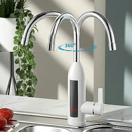 Robinet Electric Instant pentru Chiuvetă – Încălzire Rapidă a Apei, Afișaj LCD Temperatură, Montaj Simplu, Design Modern, 220V [2]