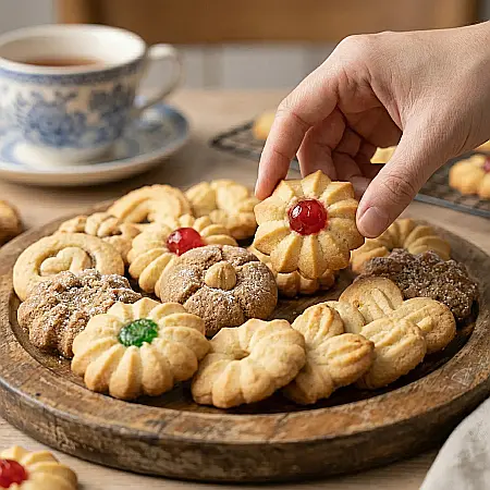 Presă Profesională de Biscuiți și Fursecuri – 10 Forme, 4 Capete pentru Ornat, Ușor de Folosit, Deserturi de Casă Rapid și Creativ [2]