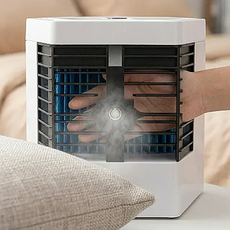 Răcitor de Aer Arctic Air Mini – USB 10W, Aer Condiționat și Umidificator, Ventilator Dublu, Eco-Friendly, Tehnologie HydroChill, Alb, 16.5 x 15 x 17.5 cm [2]