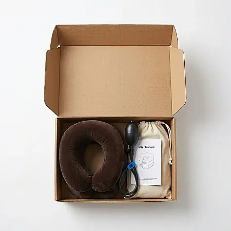 Pernă Gonflabilă Cervicală Reglabilă pentru Elongare și Decompresie – Suport Terapeutic, Corecție Coloană, Reducere Durere și Tensiune, Ideală pentru Spondiloză, Hernie și Discopatie [2]