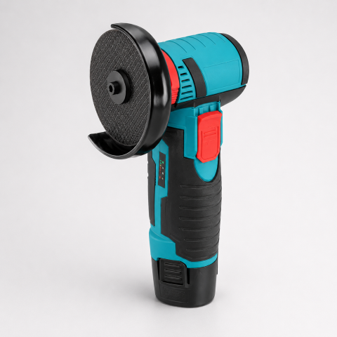 Mini Polizor Unghiular Flex Electric 12V - Motor Fără Perii, 15000 rpm, 2 Acumulatori, 4 Discuri 76mm, Tăiere și Șlefuire [1]