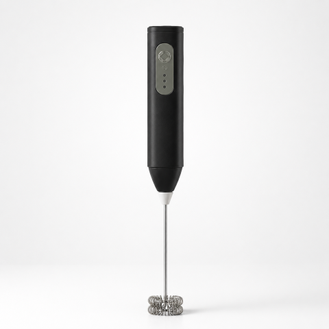 Gadgeturi - Mixer Electric pentru Spumă de Lapte, Reîncărcabil USB-C, Tijă Inox, 3 Viteze