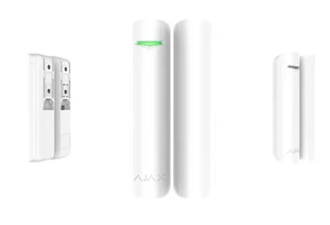 Contact magnetic wireless cu senzor de soc, 868 MHz, 1200 m, Alb, AJAX DOORPROTECTPLUS WH [3]