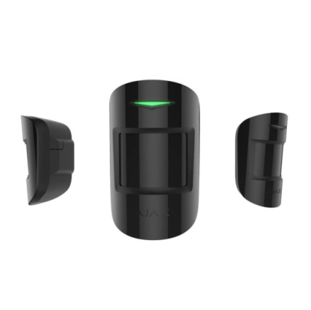 Detector de miscare si geam spart wireless PIR Ajax CombiProtect WH, 12/9 m, 88/180 grade, pet immunity, 868 MHz, RF 1200 m - Negru [2]