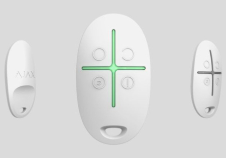 Telecomanda AJAX SpaceControl WH, 4 butoane, buton de panica, Alba [1]