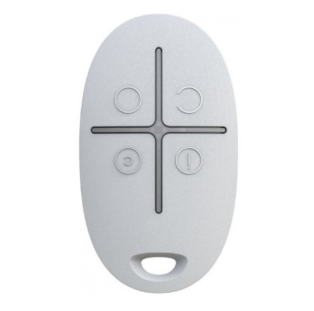 Alarma pentru interior - Telecomanda AJAX SpaceControl WH, 4 butoane, buton de panica, Alba