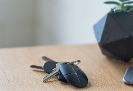 Telecomanda AJAX SpaceControl BL, 4 butoane, buton de panica, Neagra [1]