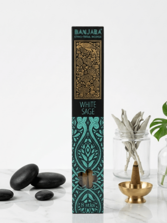 Betisoare parfumate - Betisoare parfumate Salvie Alba extra lungi Banjara – purificare energetica