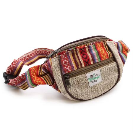 Genti & Rucsacuri -Boho - Borsetă Boho Himalayan Cânepă și Bumbac Natural Nepal – Zensomnia