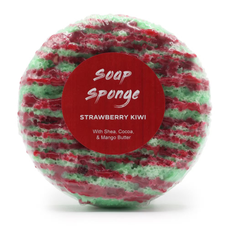 Săpunuri - burete-infuzat-cu-sapun-capsuni-kiwi-vegan-ancient-wisdom.webp