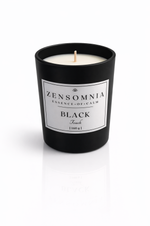 Lumanare parfumata BLACK TOUCH Zensomnia ceara de soia recipient negru mat 160g [0]