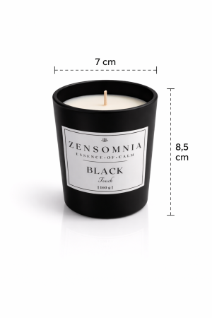 Lumanare parfumata BLACK TOUCH Zensomnia ceara de soia recipient negru mat 160g [1]