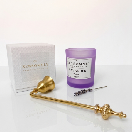 Colectia Calm Living - Zensomnia LAVANDER lumanare parfumata relaxanta 160g ceara de soia mov mat