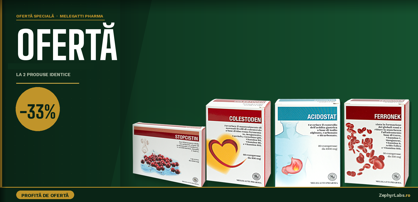 Promo -33% Melegatti Pharma