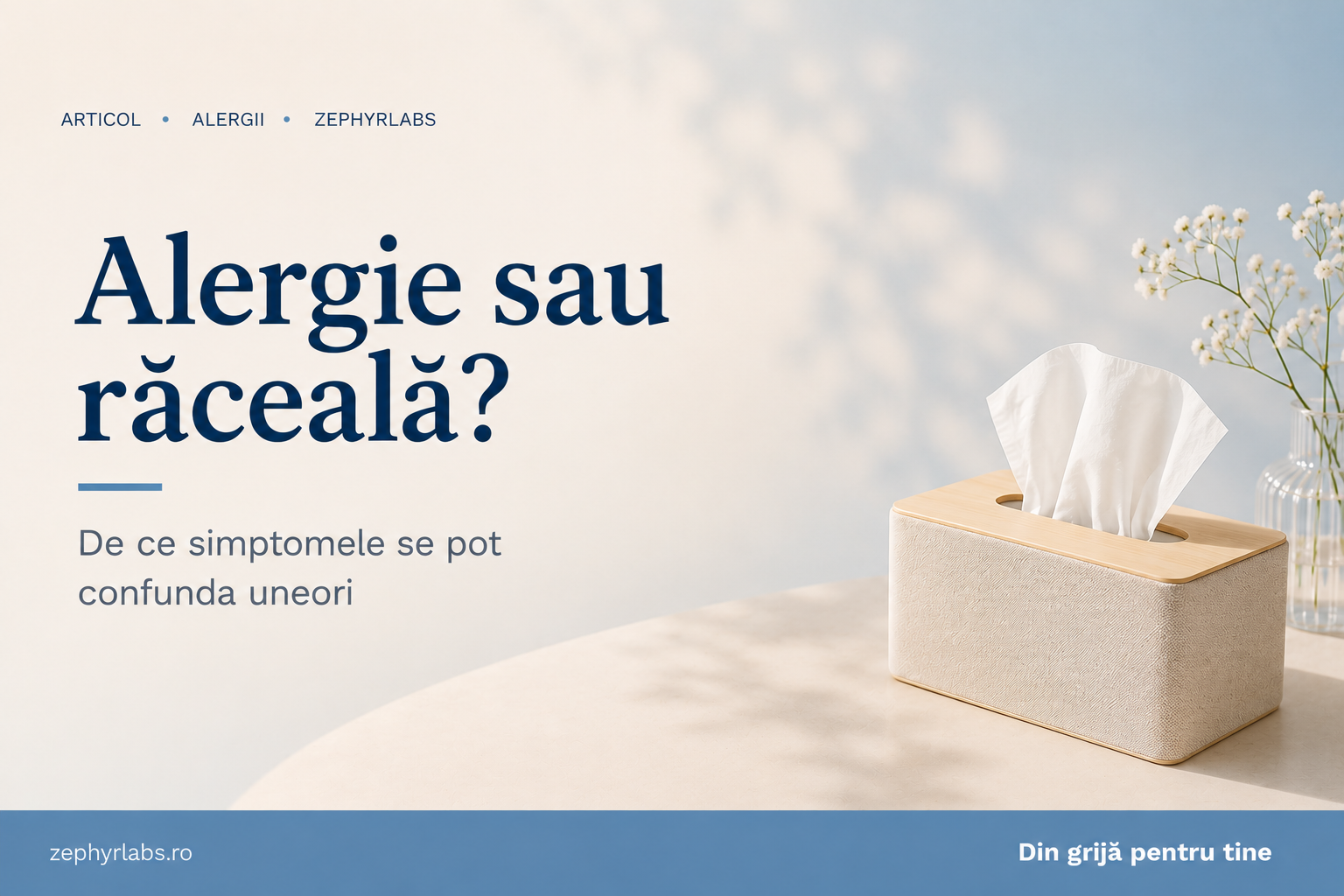 Simptome alergii vs răceală