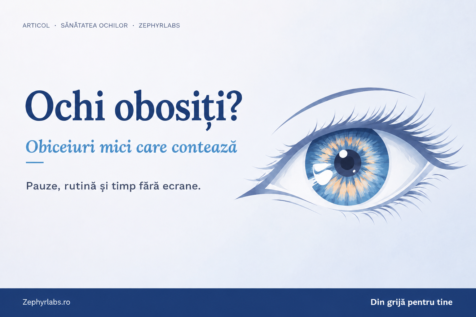 Ochi obosiți? Obiceiuri mici care contează în fiecare zi