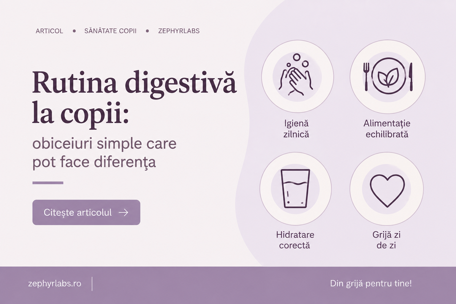 Rutina digestivă la copii