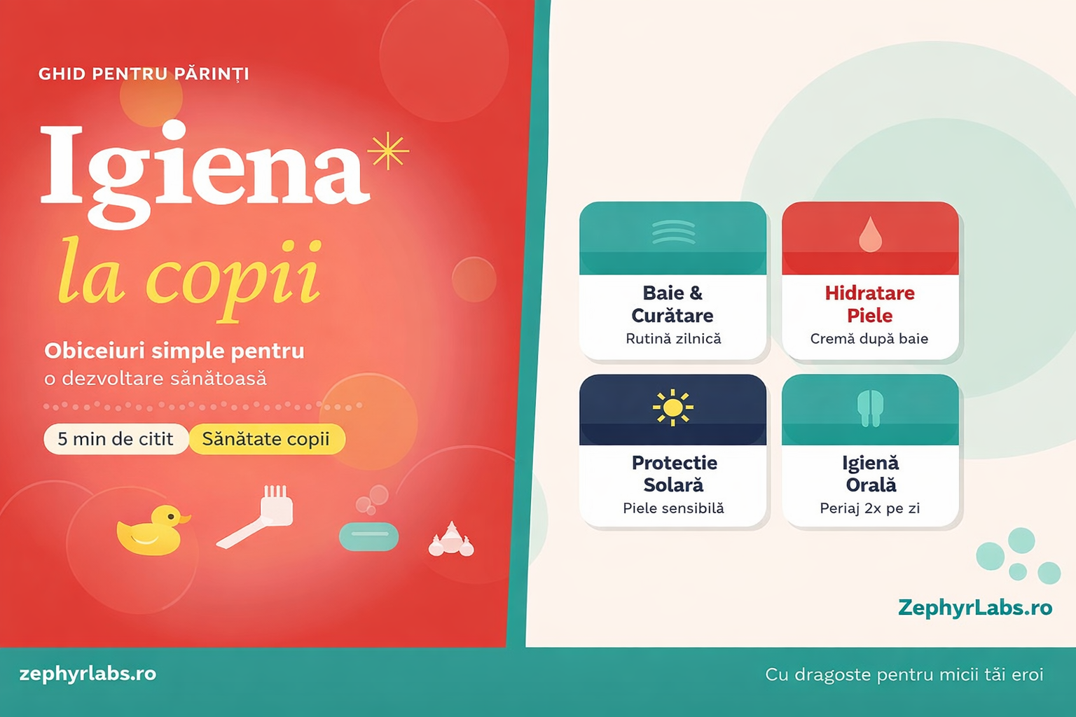 Igiena la copii – obiceiuri simple pentru o dezvoltare sănătoasă