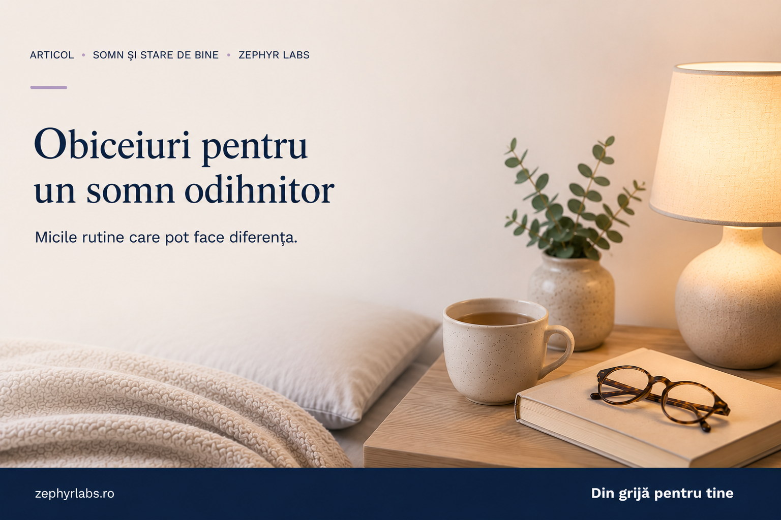 Rutina de seara pentru un somn mai bun