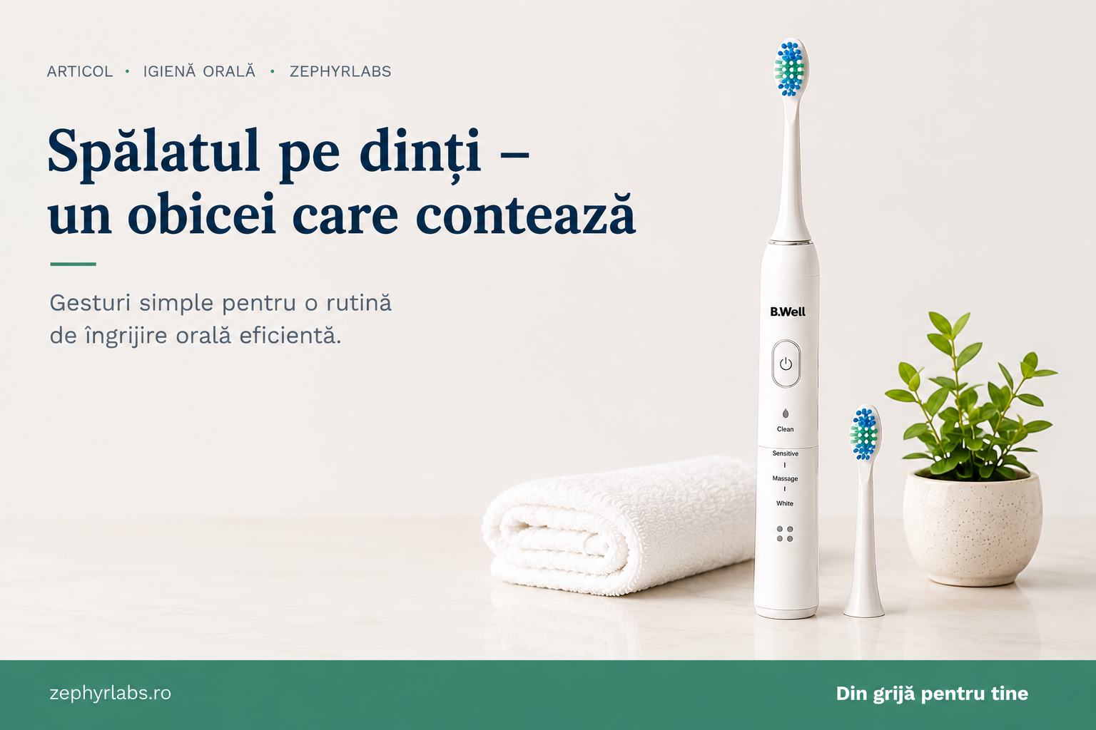 Spălatul pe dinți – obicei simplu, diferență reală