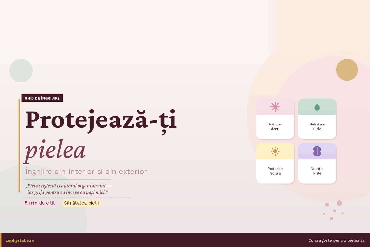 Cum îți poți proteja pielea – îngrijire din interior și din exterior