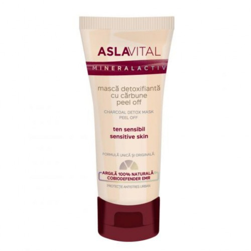 Aslavital Mineral Activ masca Detox cu carbune, 100ml Zephyr Labs [1]