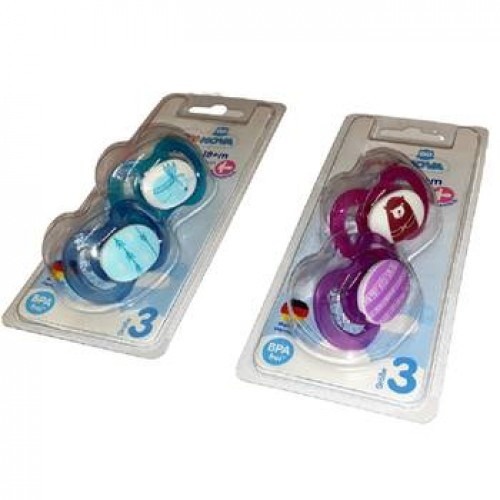 Baby Nova Suzeta simetrica decor talia 3, +18 luni x 2 buc 27261 Zephyr Labs [1]