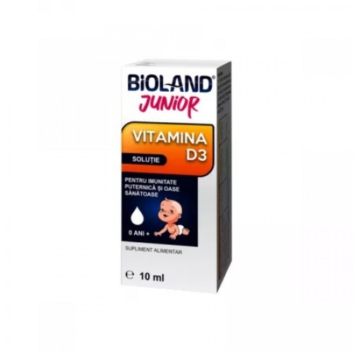 Bioland Junior Vitamina D3 solutie, 10ml Zephyr Labs