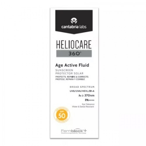 Cantabria Heliocare 360 Age Active fluid SPF50, 50ml Zephyr Labs