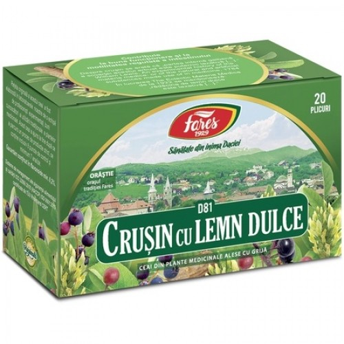 Ceai Crusin cu lemn dulce Fares (D81), 20 plicuri Zephyr Labs