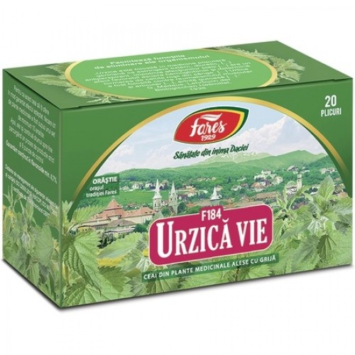 Ceai de urzica vie, 20 plicuri (F184) Zephyr Labs