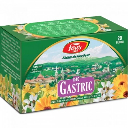 Ceai gastric, 20 plic. (D40) Zephyr Labs
