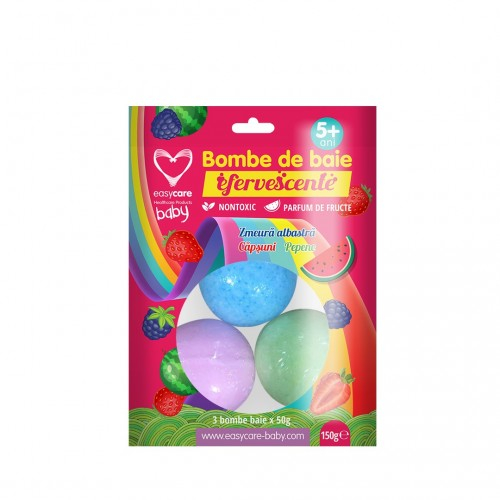 Easycare baby bombe baie efervescente pentru copii, 3 buc. Zephyr Labs [1]