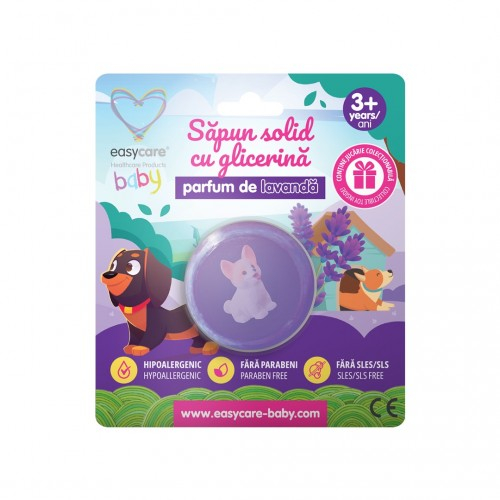 Easycare baby sapun solid cu glicerina, lavanda si jucarie, 100g Zephyr Labs [1]
