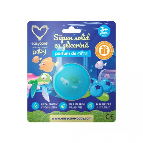 Easycare baby sapun solid cu glicerina, parfum de afine si jucarie, 100g Zephyr Labs [1]