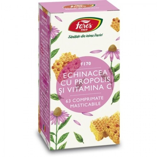 Echinacea cu propolis si vitamina C, 63 comprimate Zephyr Labs
