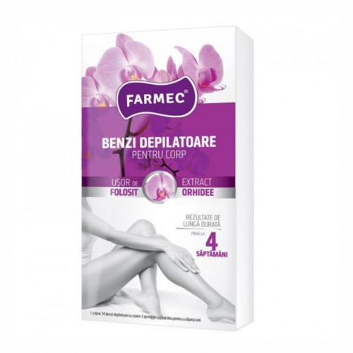 Farmec benzi depilatoare cu extract de orhidee pentru corp x14buc Zephyr Labs [1]