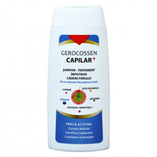 Gerocossen Capilar+ sampon tratament impotriva caderii parului, pentru par cu matreata, 275ml Zephyr Labs