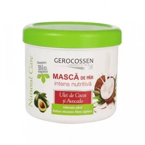 Gerocossen Natural Care masca intens nutritiva cu ulei cocos, avocado, 450ml Zephyr Labs