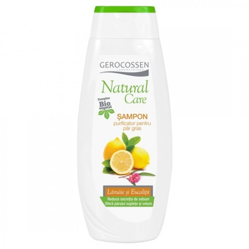 Gerocossen Natural Care sampon purifiant pentru par gras cu lamaie si eucalipt, 400ml Zephyr Labs