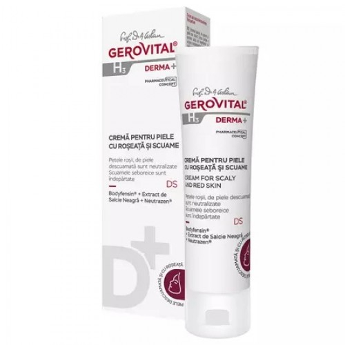 Gerovital H3 Derma+ crema pentru piele cu roseata si scuame, 50ml 4010 Zephyr Labs