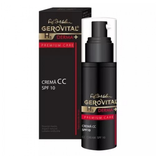 Gerovital H3 Derma+ Premium Care crema CC SPF10, 30ml 4830 Zephyr Labs