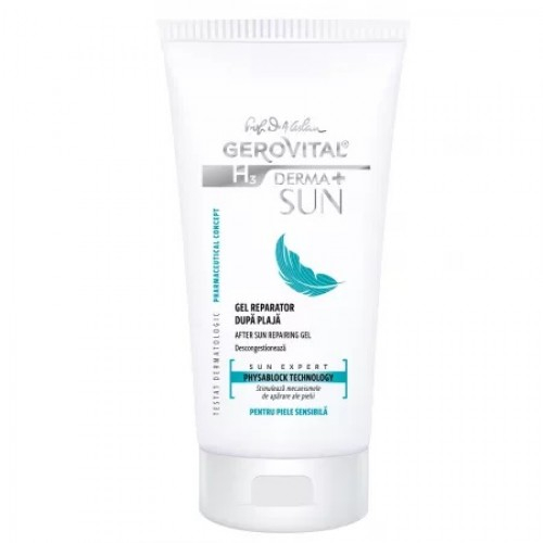 Gerovital H3 derma+ sun gel reparator dupa plaja, 150ml, 46810 Zephyr Labs
