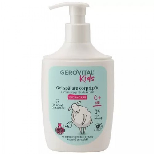 Gerovital Kids gel spalare corp si par Hydra-care, 300ml Zephyr Labs [1]