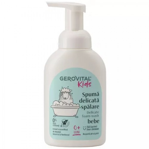 Gerovital Kids spuma delicata pentru spalare bebe, 300ml 7530 Zephyr Labs [1]