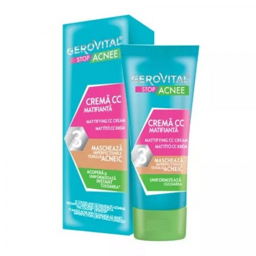 Gerovital Stop Acnee crema CC matifianta 30ml Zephyr Labs [1]