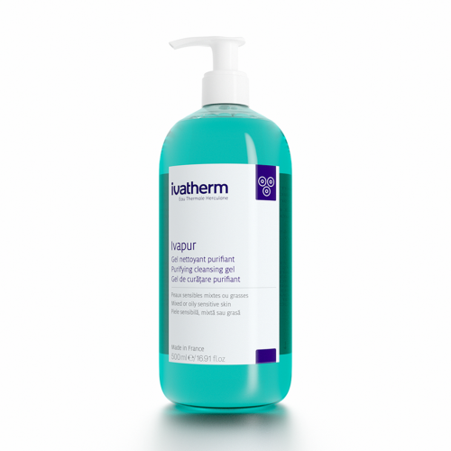 Ivatherm Ivapur gel spumant piele mixta si grasa 500ml Zephyr Labs [1]