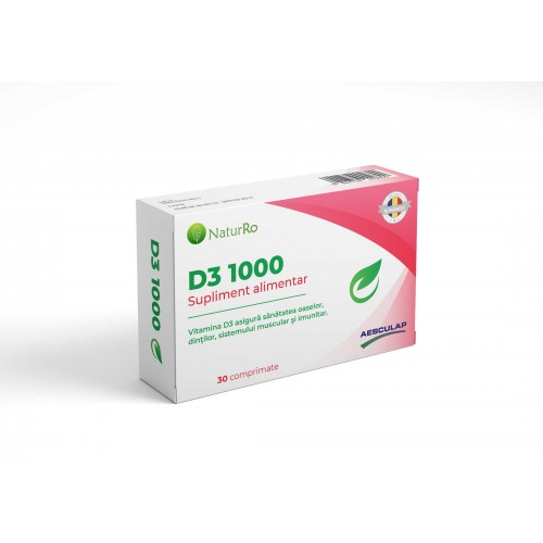 NaturRo D3 1000 x 30 comprimate Zephyr Labs [1]