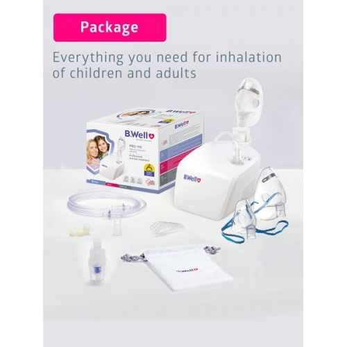 Nebulizator cu compresor copii adulti B.Well Basic PRO-110 Zephyr Labs