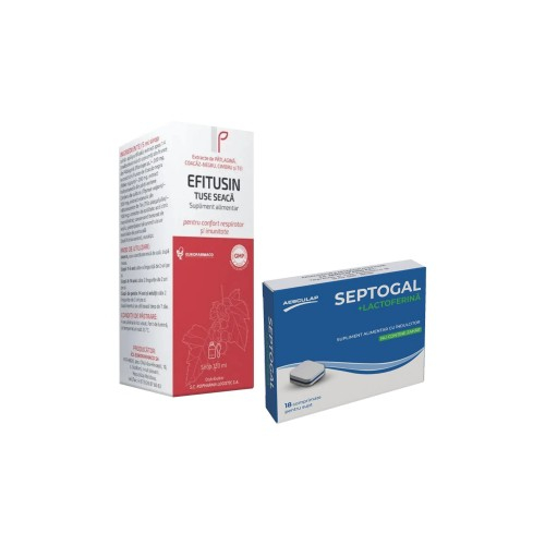 Pachet Efitusin t.seacax1cut.+Septogal lactoferina 18cpr.x1cut. Zephyr Labs [1]